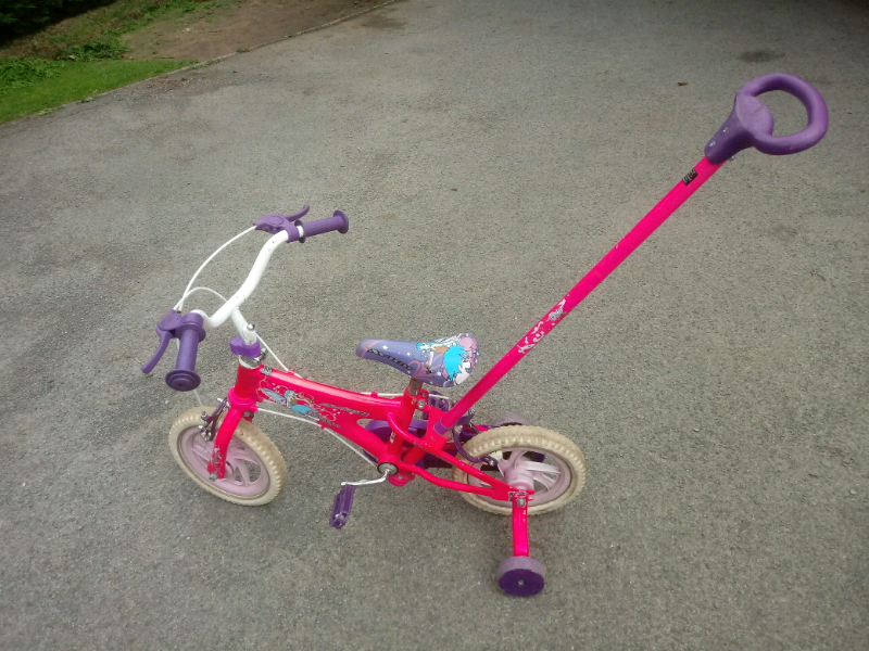 girls bike with parent handle